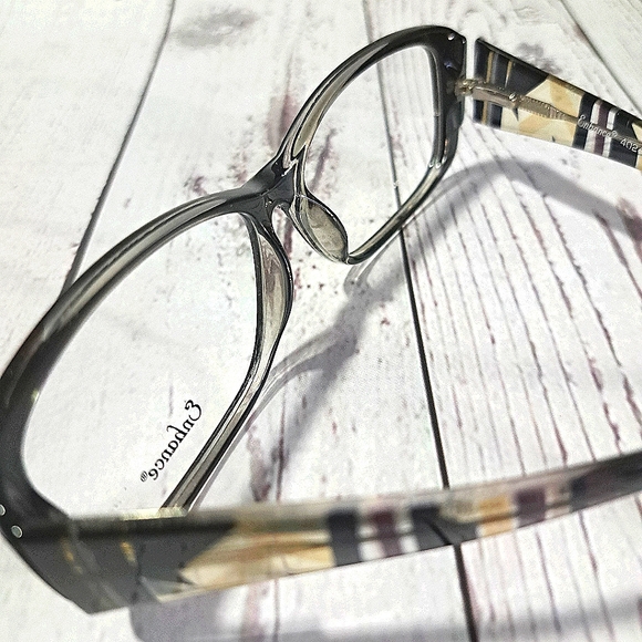 NEW Full Rim Eyeglass Frame by Enhance, black crystal trendy glasses, 56-14-140 - Picture 5 of 5